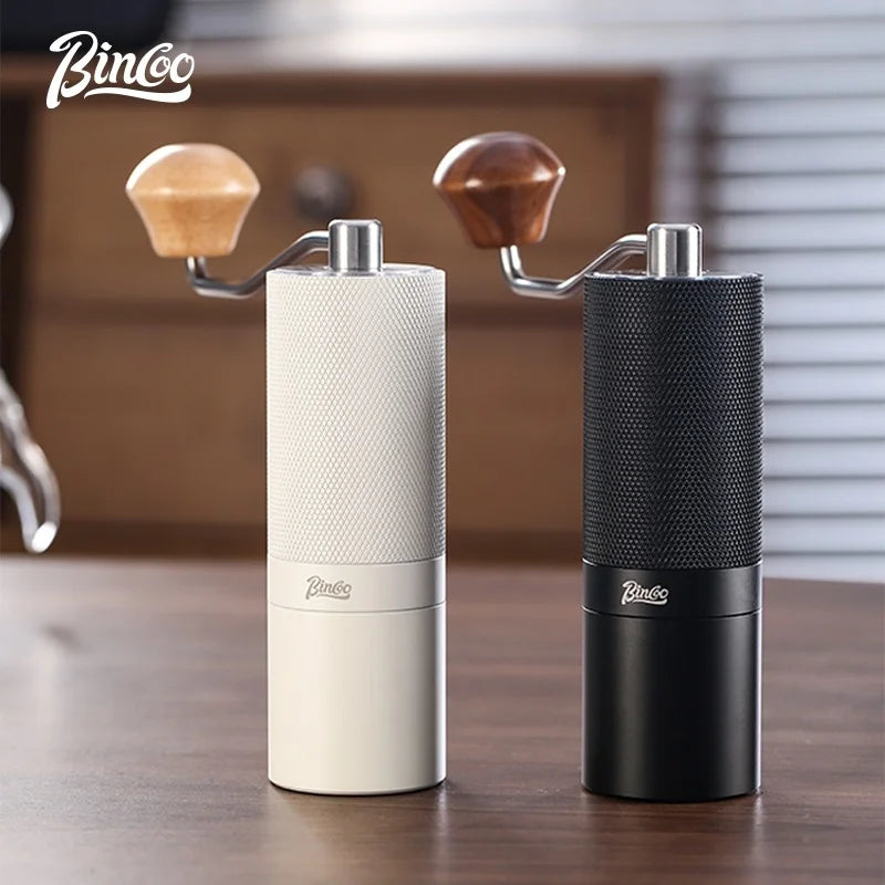 BINCOO Manual Coffee Grinder – 7-Core Hexagonal Burr Mill Manual Coffee Grinder Qst