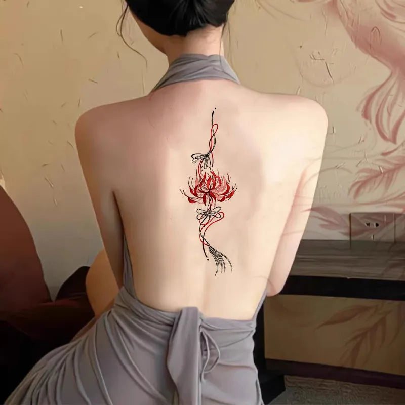 Tassel-Style Colorful Temporary Tattoo Stickers – Waterproof Temporary Tattoo Stickers Qme