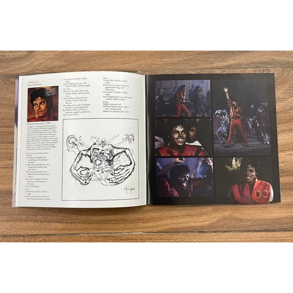 Thriller 40th Anniversary Limited Edition CD – Glitter Foil Collector's CD Album Qme