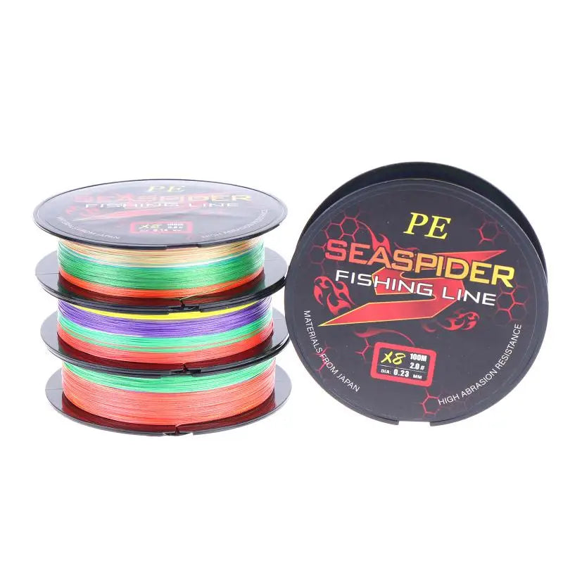 8-Strand 100M PE Braided Fishing Line – Multifilament Sea Wire Braided Fishing Line Qme