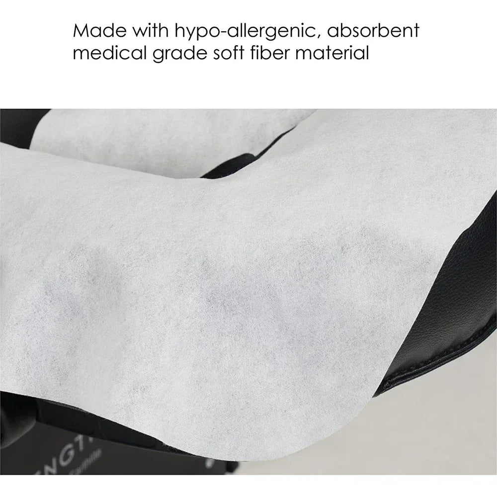 100Pcs Disposable Face Cradle Covers – Non-Woven Headrest Pads Massage Table Covers Qst