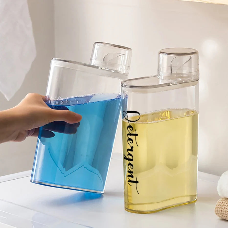 Clear Laundry Detergent Dispenser Bottle – Sealed Storage Tank Laundry Dispenser Bottle Qme