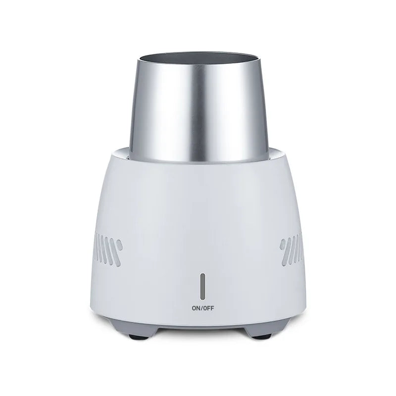 Portable Rapid Cooling Cup Cooler & Fast Ice Maker – Quiet Beverage Cup Cooler Qme WHITE