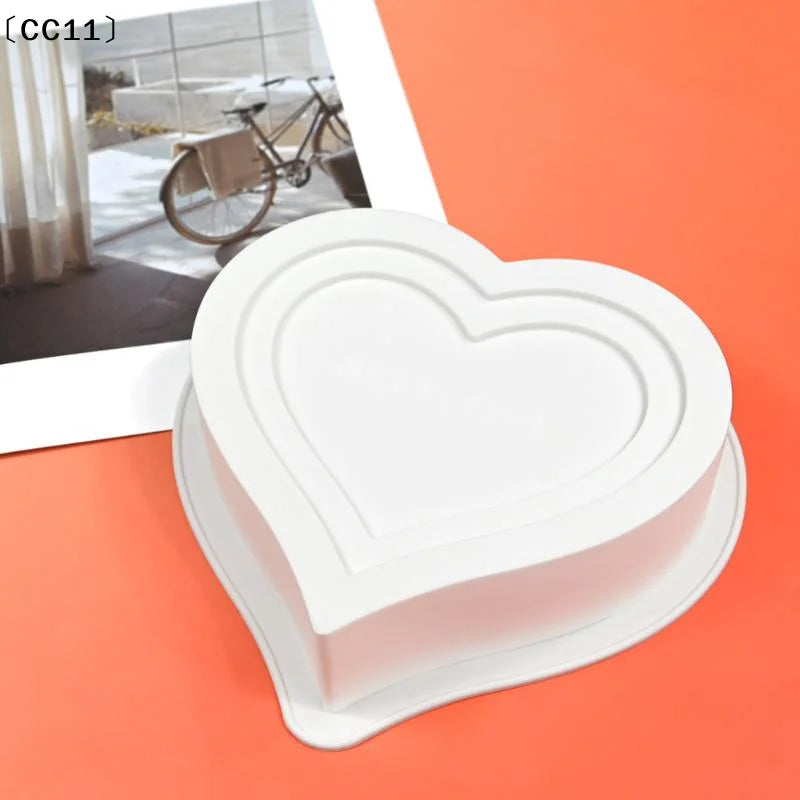 Heart Rose Silicone Cake Mold – Valentine's Mousse Baking Silicone Cake Mold Qme