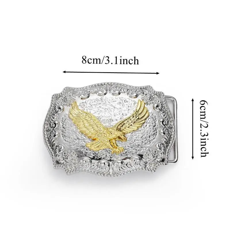 Western Belt Buckle – Vintage Cowboy Rodeo Silver | Men & Women Western Belt Buckle Qst A12