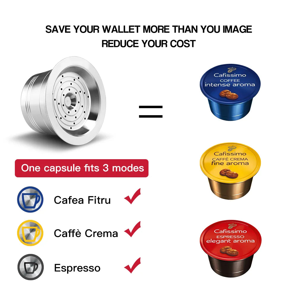 Reusable Stainless Steel Coffee Capsules – Tchibo Cafissimo Reusable Coffee Capsule Qst