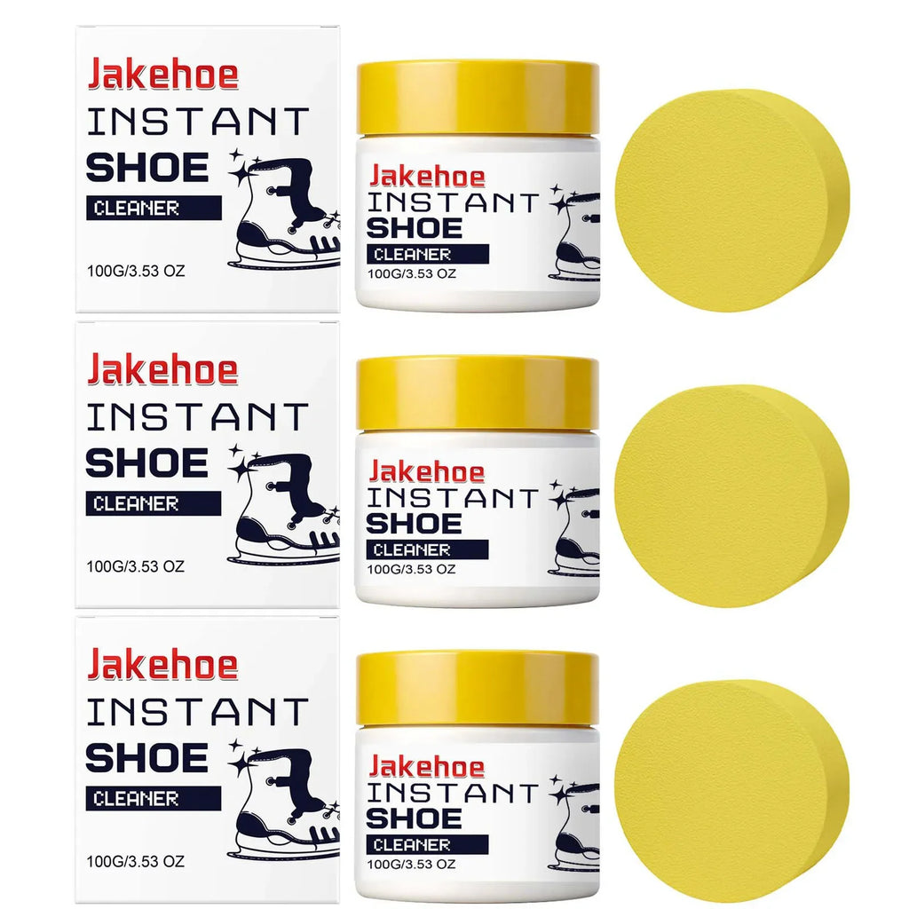 Instant Shoe Cleaning Cream – Remove Stains & Restore Luster Shoe Cleaning Cream Qme 3 x 100G Boxed