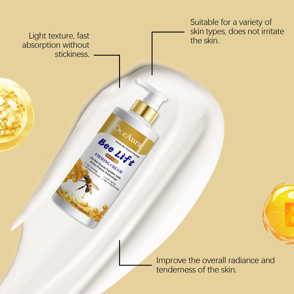 OceAura Collagen Firming Brightening Face & Body Cream Firming Body Cream Qst