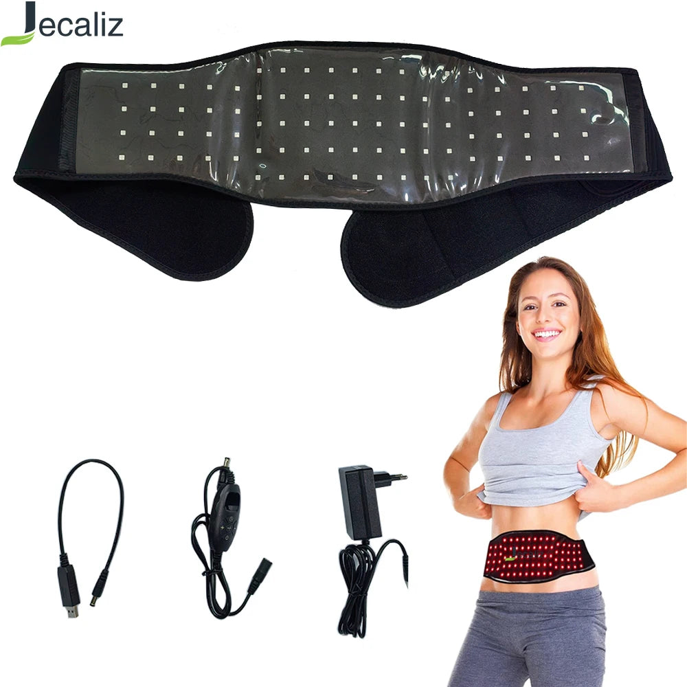 Red Infrared Light Therapy Belt 660nm 850nm – Body Wrap Timer Light Therapy Belt Qst