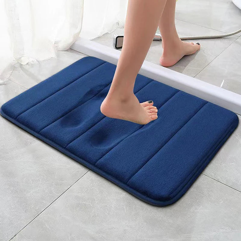 60x40cm Soft Anti-Slip Bathroom Mat – Quick Dry Bath Rug Bath Mat Qst