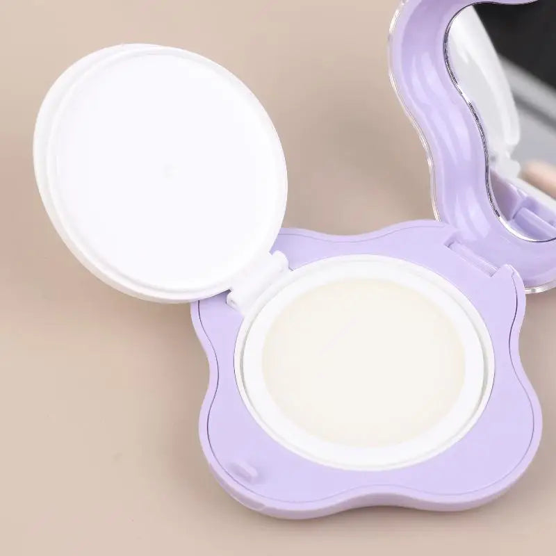 Refillable Air Cushion Foundation Box with Mirror & Puff Makeup Compact Case Qst