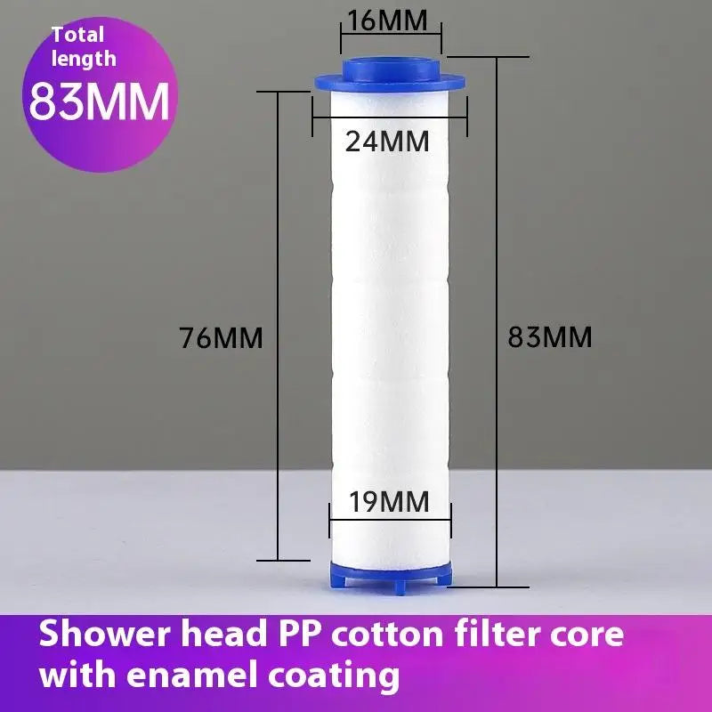 10-Pack Universal Shower Head PP Cotton Filter Replacements Shower Filter Replacement Qst 3