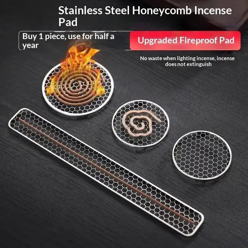 Stainless Steel Mosquito Coil Holder Box with Fireproof Lid Mosquito Coil Holder Qme