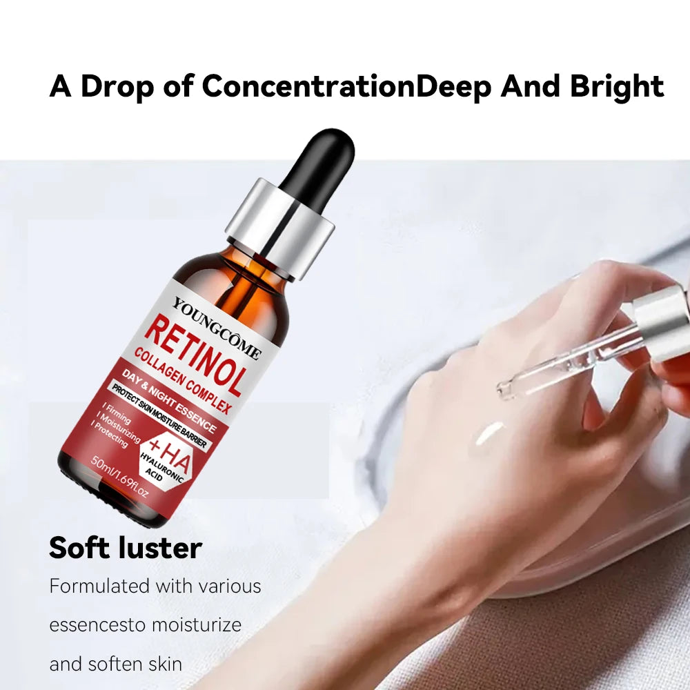 YOUNGCOME Retinol Day & Night Face Serum – Anti-Aging Retinol Face Serum Qst