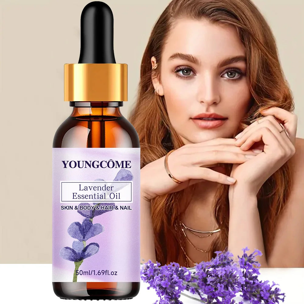YOUNGCOME Pure Lavender Essential Oil – Hair, Face & Body Essential Oil Serum Qst