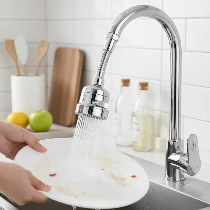 360° Rotating Tap Adapter – Anti-Splash Faucet Aerator Faucet Tap Adapter Qst