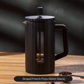 Bincoo 600ml French Press Coffee Maker – Borosilicate Glass French Press Coffee Maker Qst 600ml black