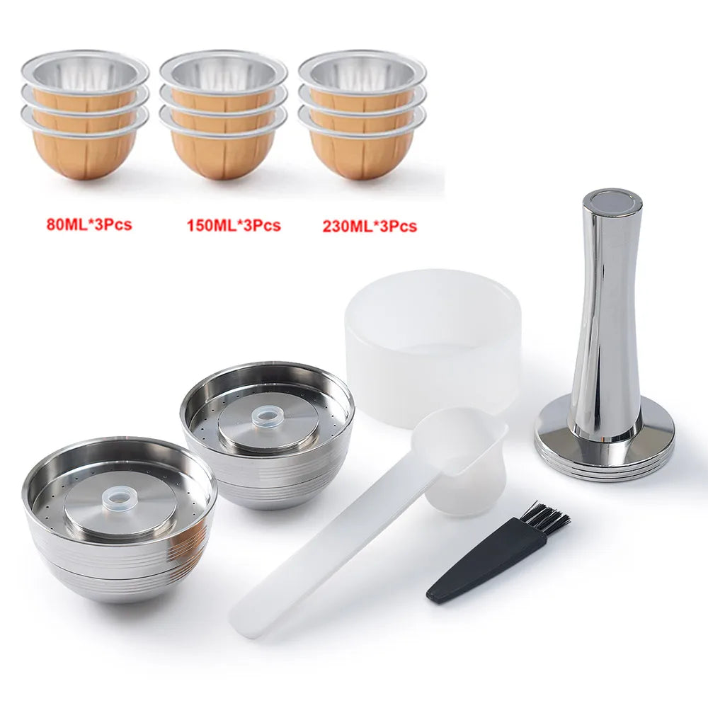 Reusable Stainless Steel Coffee Pods for Nespresso Vertuo Next Reusable Coffee Capsule Qst As picture 8