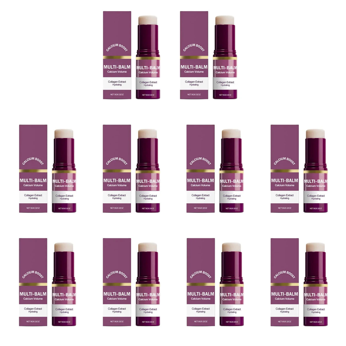 Multi Balm Calcium Collagen Firming Hydrating Skin Stick Firming Balm Stick Qme 10Pcs