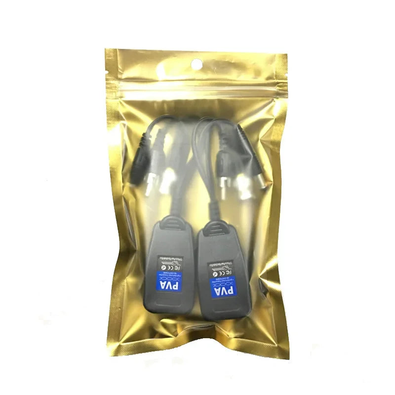 HD Passive Video Balun Transceiver BNC UTP CAT5 CCTV 200M (2pcs) CCTV Video Balun Qme