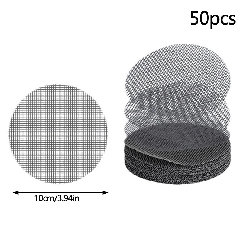 Pot Drainage Hole Mesh Pads – Bonsai & Planter Soil Screens Drainage Mesh Pads Qme 10cm