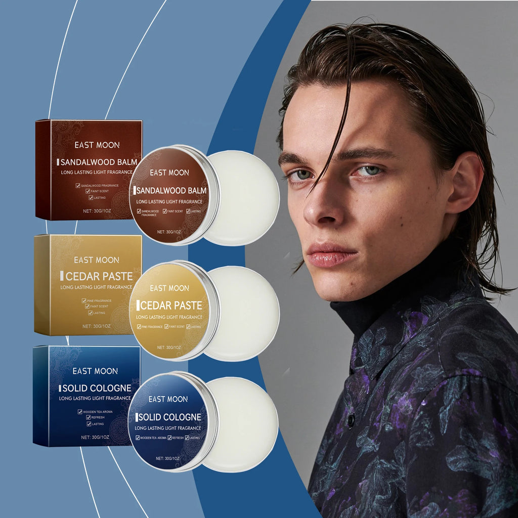 EAST MOON Solid Perfume Balm – Men's Long-Lasting Fragrance Solid Perfume Balm Qst
