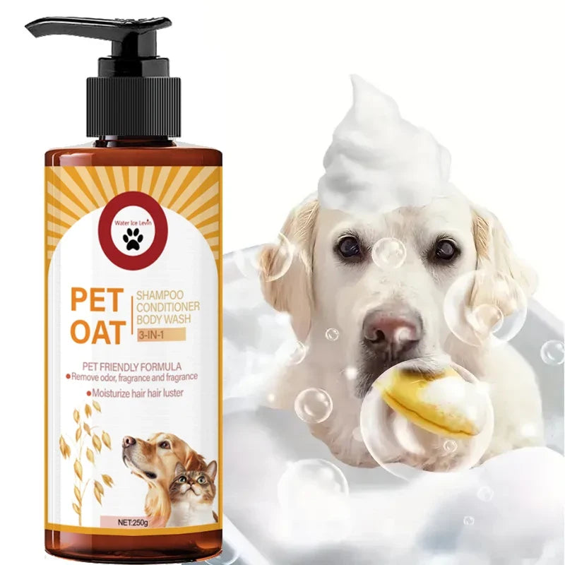 Pet Shampoo for Dogs & Cats – Softening & Odor-Neutralizing Pet Grooming Shampoo Qme