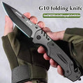 PLYS Stainless Steel Folding Pocket Knife – Outdoor BBQ Folding Pocket Knife Qst 1PC