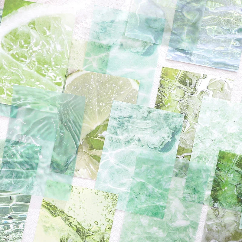 Water Pattern Junk Journal Paper 20 Pcs – Scrapbooking Sheets Decorative Craft Paper Qme