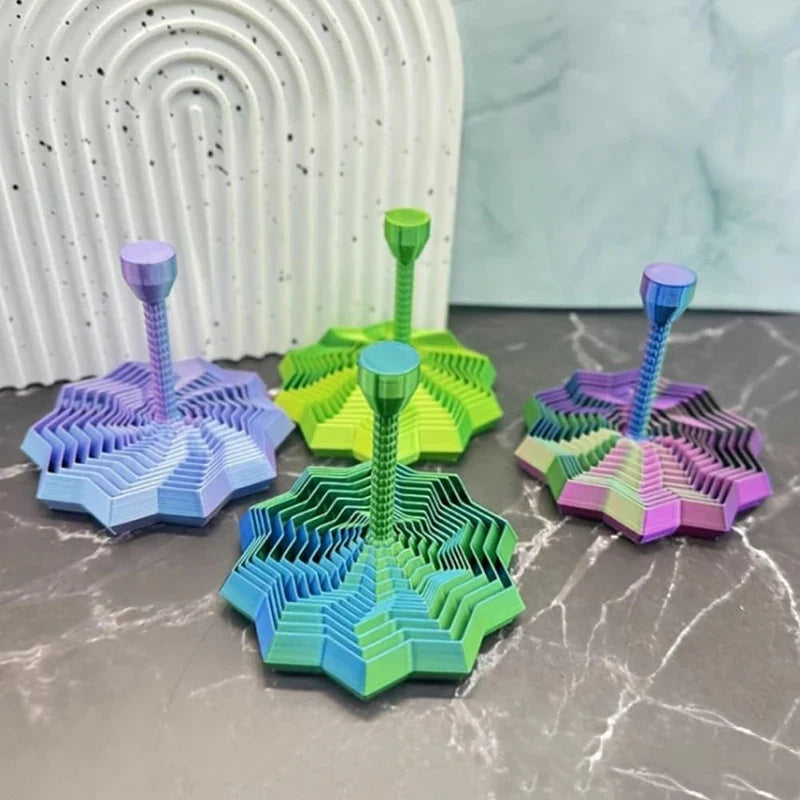 3D Printed Expandable Fractal Fidget Star Sensory Toy Fidget Sensory Toy Qme
