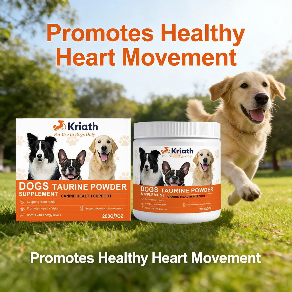 Dog Taurine Powder Supplement – Heart & Energy Support Dog Health Supplement Qme Default Title