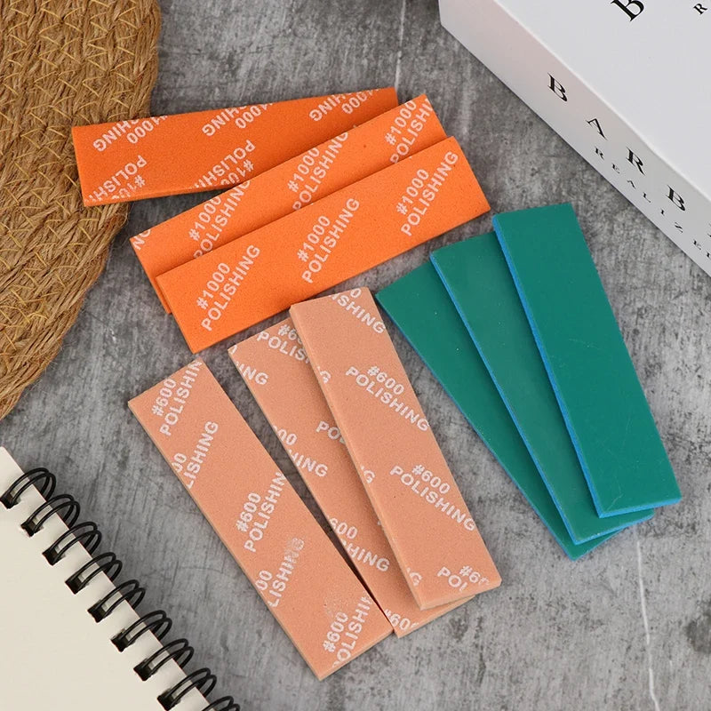 Semi-Rigid Sanding Sticks 9pcs | 400–2000 Grit Model Making Model Sanding Sticks Qme