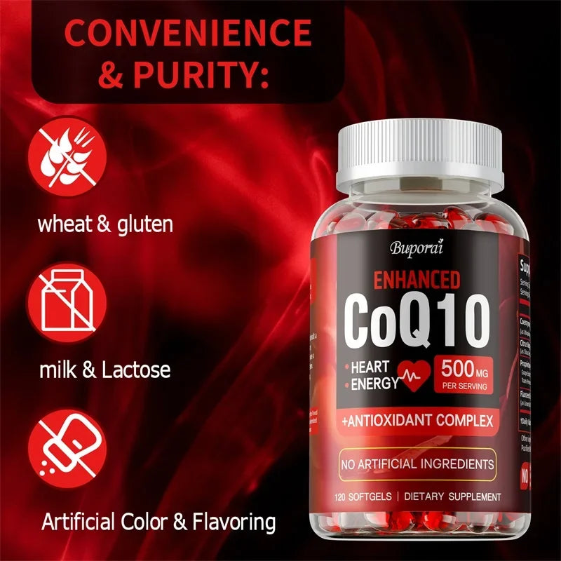 Xemenry CoQ10 500mg – Antioxidant & Energy Supplement CoQ10 Supplement Qst