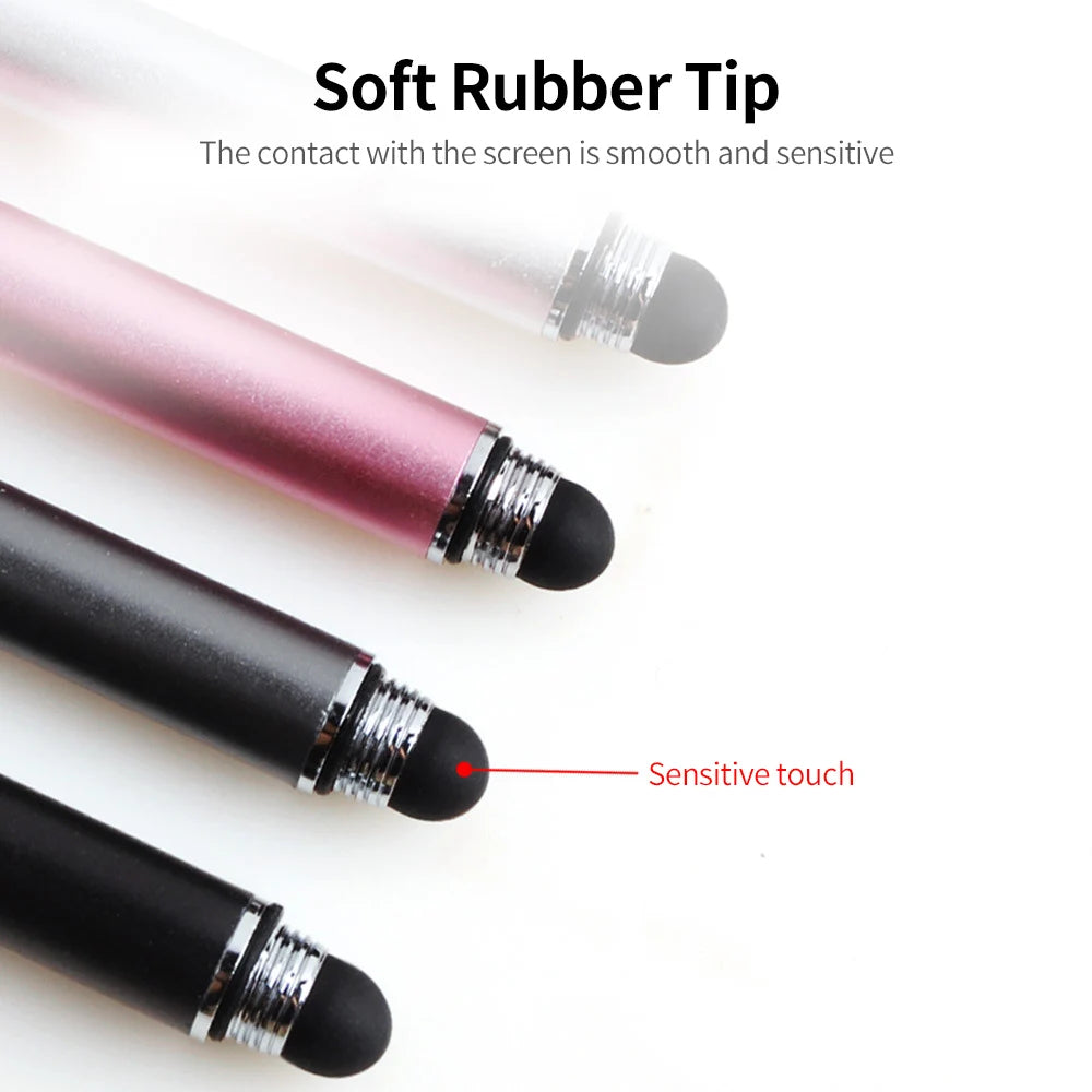 Pink Dual-Tip Capacitive Stylus Pen for Phone & Tablet Capacitive Stylus Pen Qst