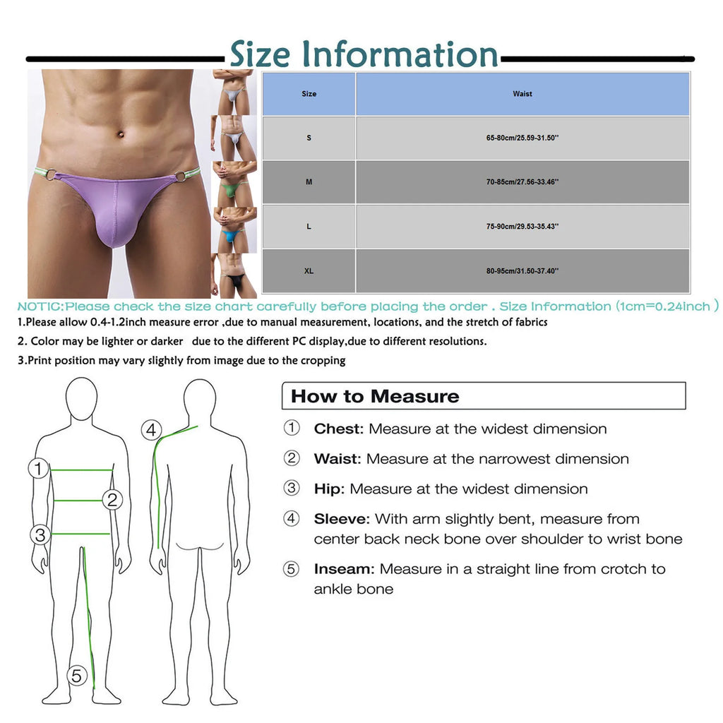 Men's Chic Low Waist Jockstrap Briefs – 6 Colors Men's Jockstrap Briefs Qme