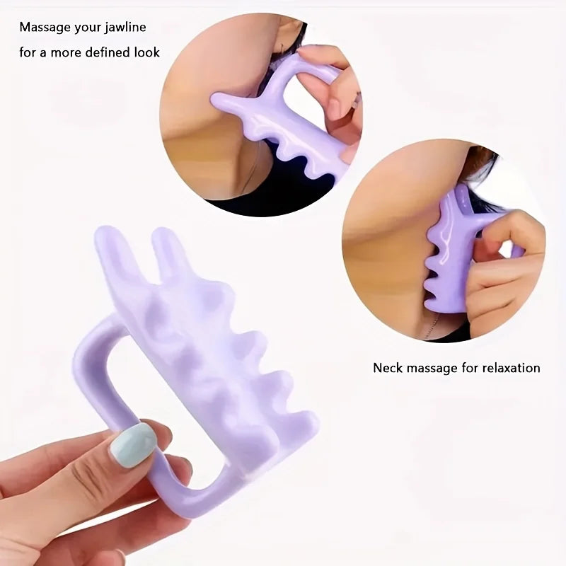 Resin Gua Sha Handheld Massager – Face, Neck & Body Tool Gua Sha Massager Qme
