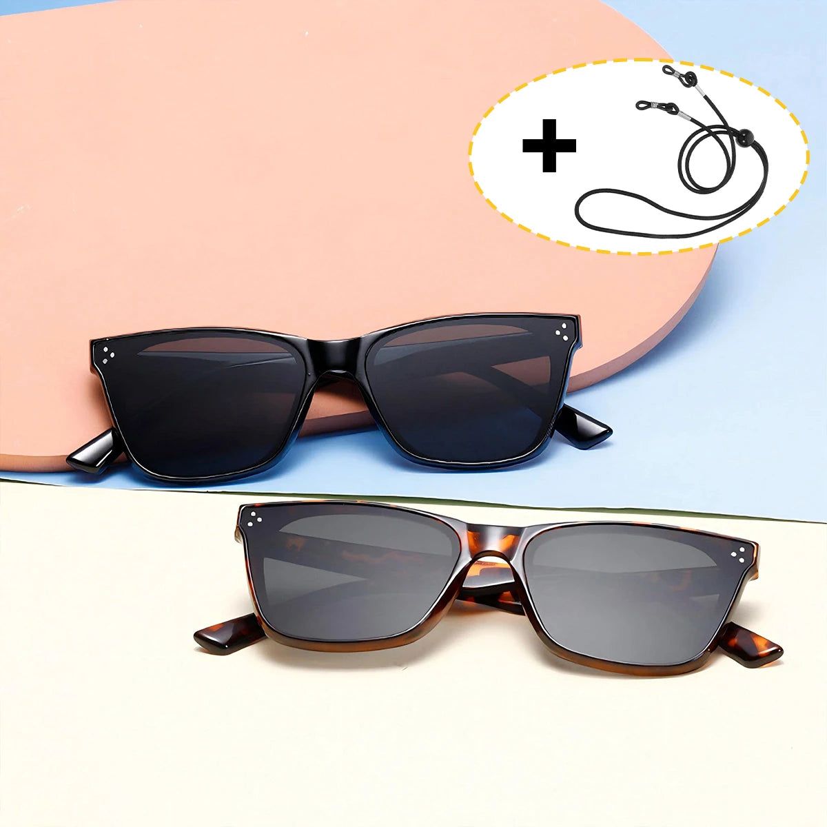 VOPHA S10 UV400 Square Sunglasses – Unisex Lightweight Style Fashion Sunglasses Qst