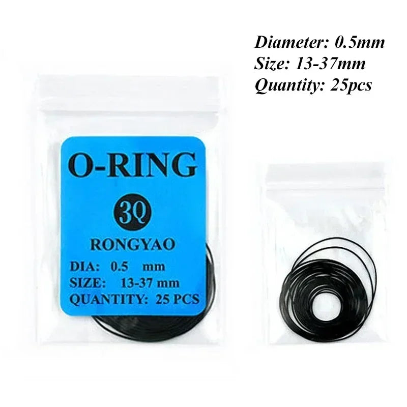 Watch Case Rubber O-Ring Gasket Kit – 20 Sizes | 1 Box Watch Repair Gaskets Qme B-0.5