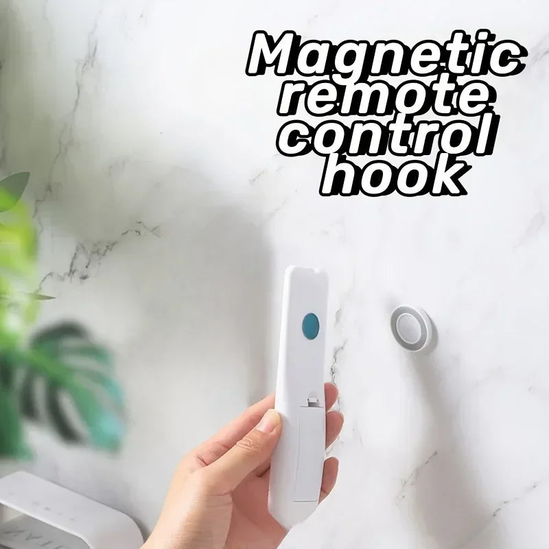 Magnetic Remote Control Holder Wall Mount | Strong Adhesive Wall Mount Organizer Qme