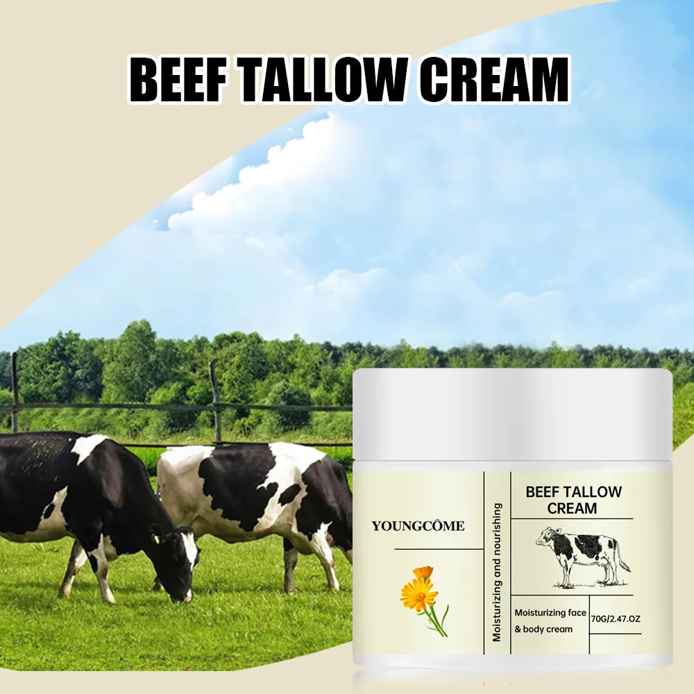 YOUNGCOME Beef Tallow Face Cream – Brightening & Moisturizing Face Moisturizing Cream Qst
