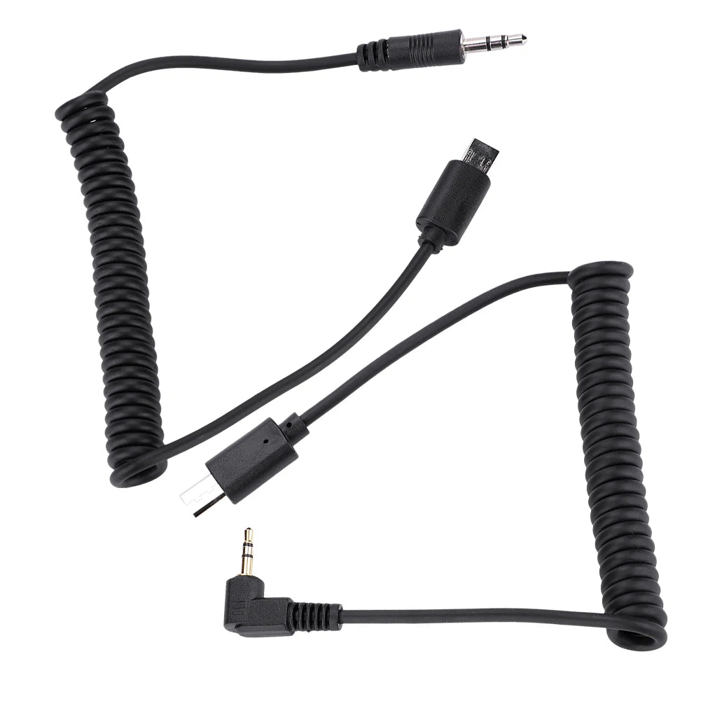 RM-VPR1 Shutter Release Cable 3.5mm/2.5mm for Sony A7III A9 Camera Remote Cable Qst