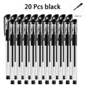20-Pack Minimalist Gel Rollerball Pens – Smooth Writing Gel Rollerball Pens Qme 20 black