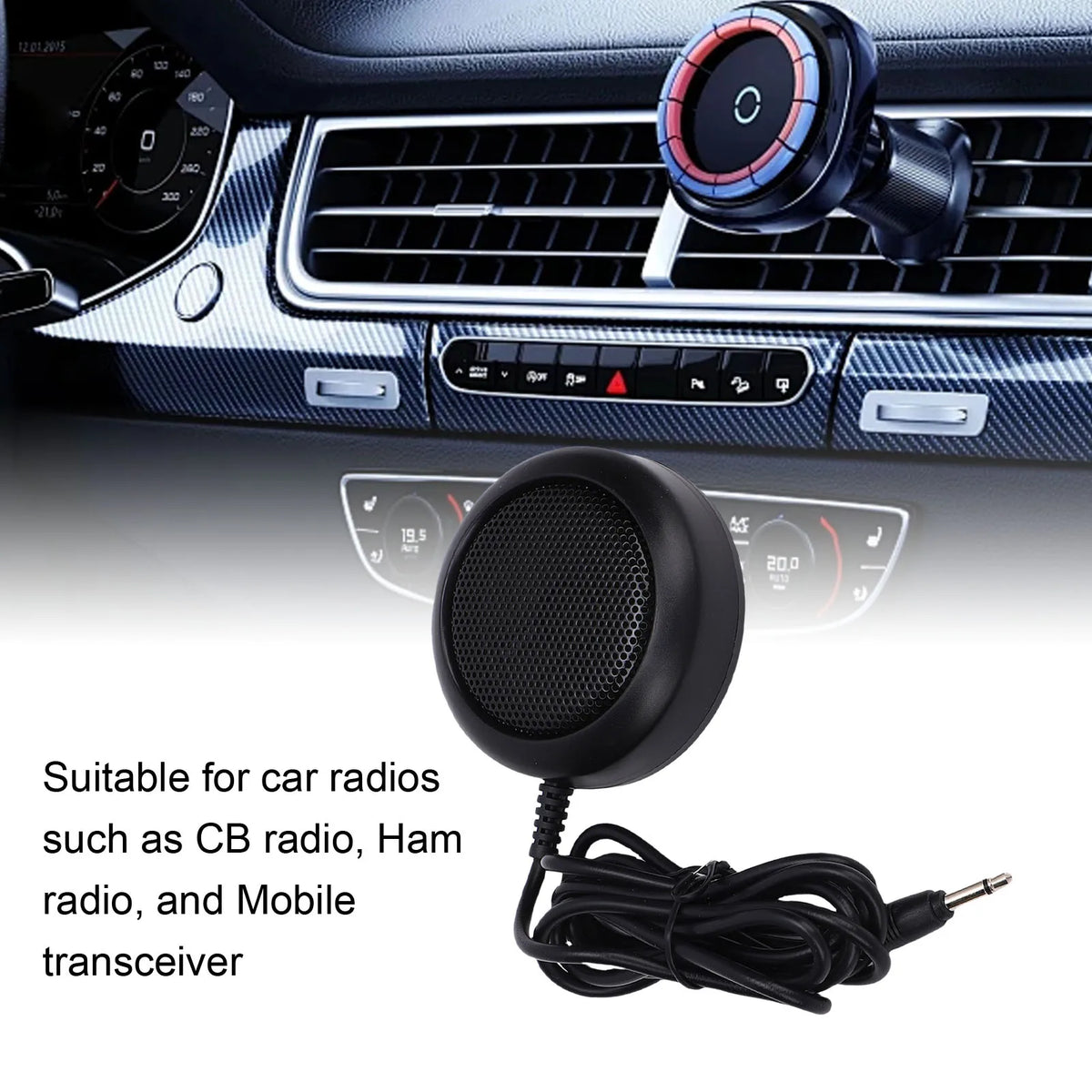 KKMOON 1W CB External Speaker 3.5mm – YAESU KENWOOD ICOM CB Radio Speaker Qst