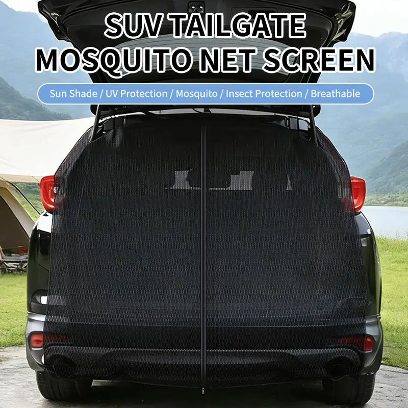 Magnetic Trunk Mesh Screen – SUV & RV Tailgate Mosquito Net Tailgate Mesh Screen Qme