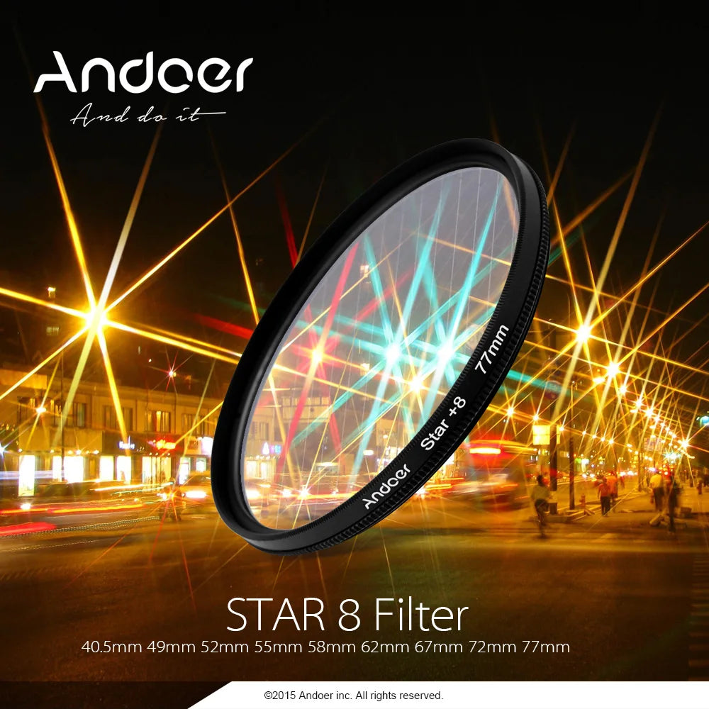 52mm Camera Filter Kit – UV, CPL, Macro & Star 8-Point Filters Camera Lens Filter Kit Qst
