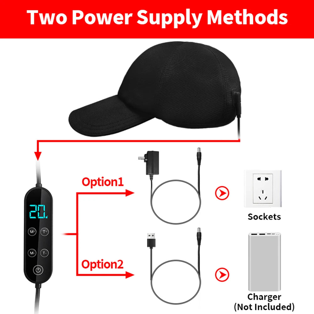 Vilnason LED Hair Growth Cap – Red Light 660nm 850nm 940nm LED Hair Growth Cap Qst