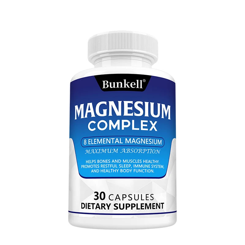 ZENVITALIZE Magnesium Complex 120 Capsules | Sleep & Muscle Support Mineral Supplement Qst 30Count-1 bottle