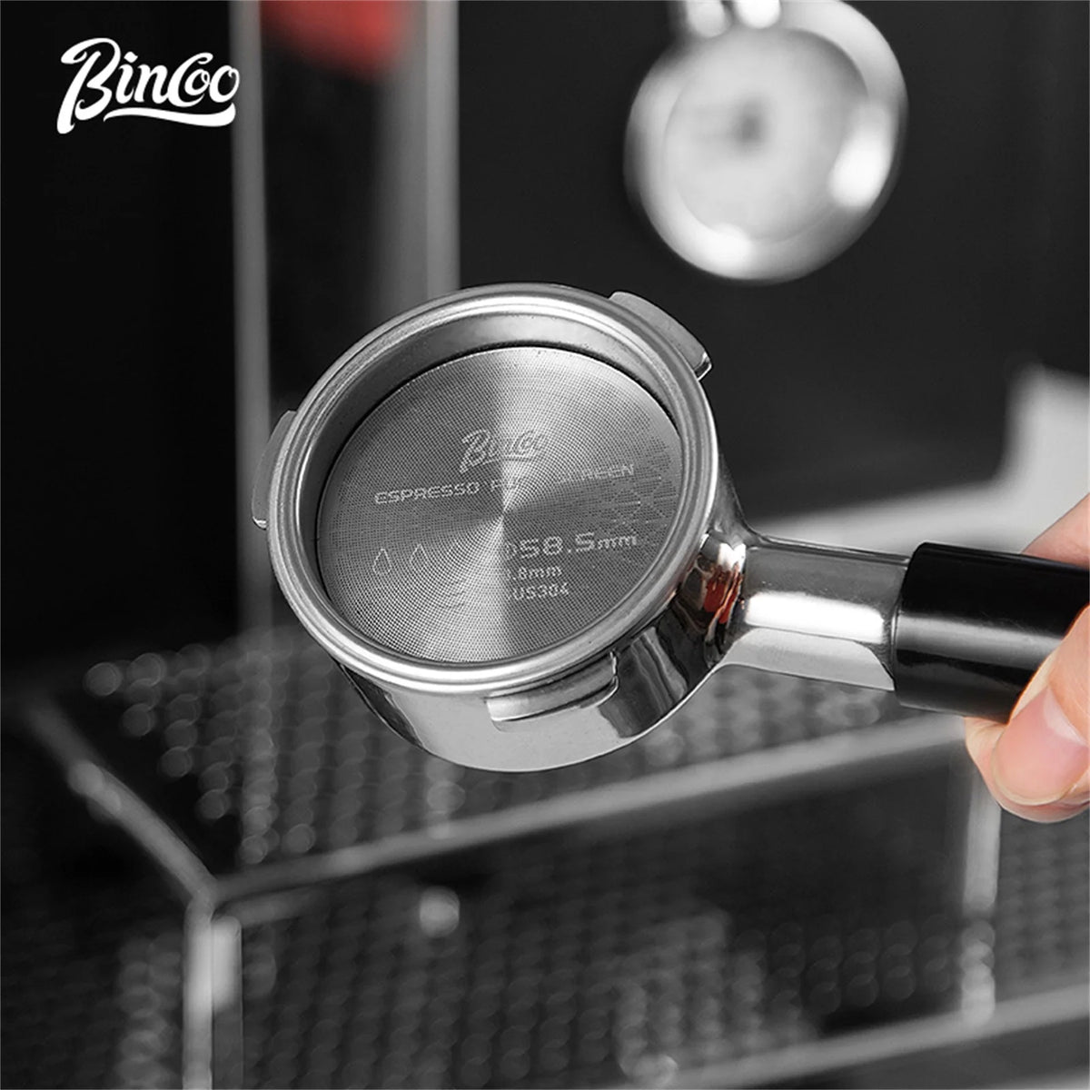 Bincoo Espresso Water Distribution Screen 51mm/58.5mm Stainless Espresso Puck Screen Qst