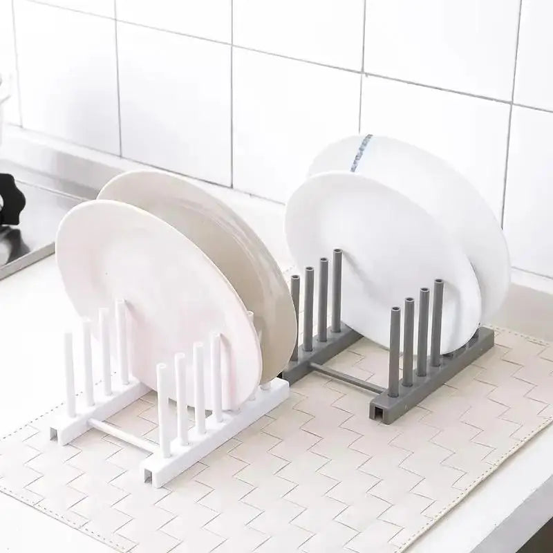 Dish Drain Rack & Kitchen Cabinet Organizer | Pot Lid Holder Dish Drain Rack Qme