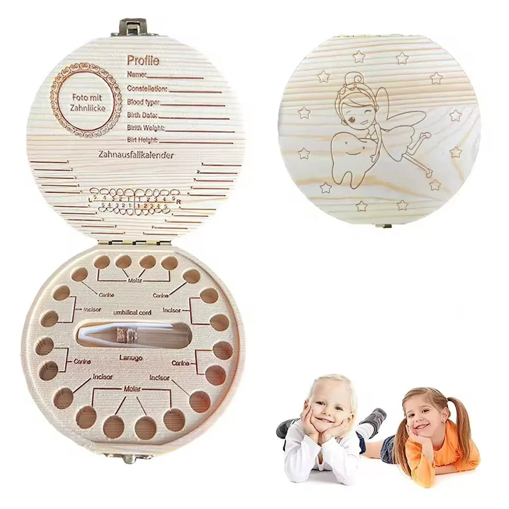 Children's Milk Tooth Keepsake Box – Baby Tooth Memento Storage Baby Tooth Keepsake Box Qme